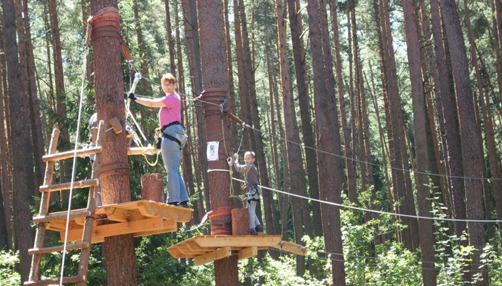 bester geburtstagde kletterwald weiherhof bäumde platform seile höhe