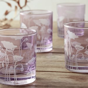 Poppy Glasses, Set of 4