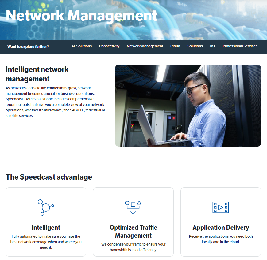 Speedcast product / service