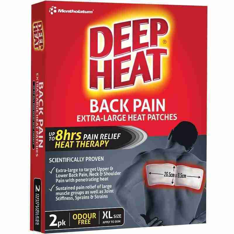 Deep Heat Back Patch 2 Pk
