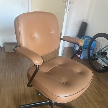 Ikea Alefjäll leather office chair leder stuhle