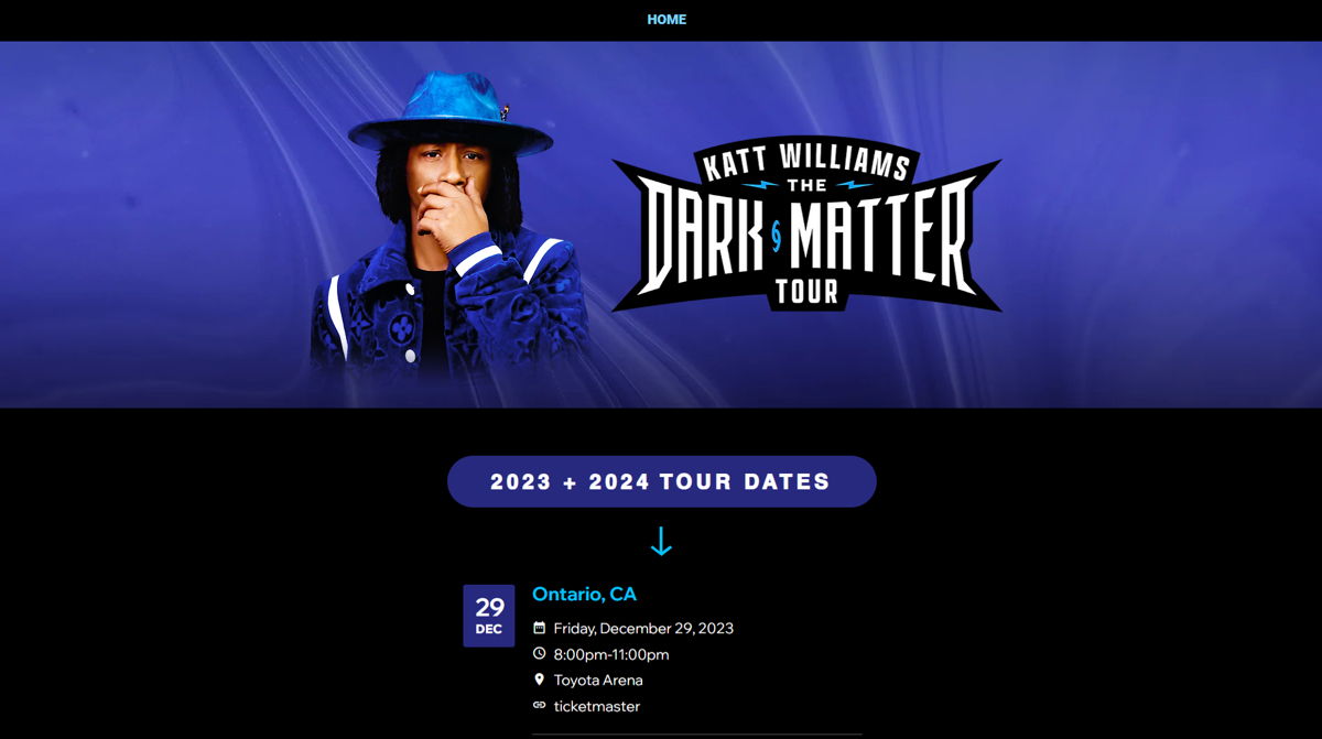 Screenshot of Katt Williams , from the stand-up comedian websites collection.