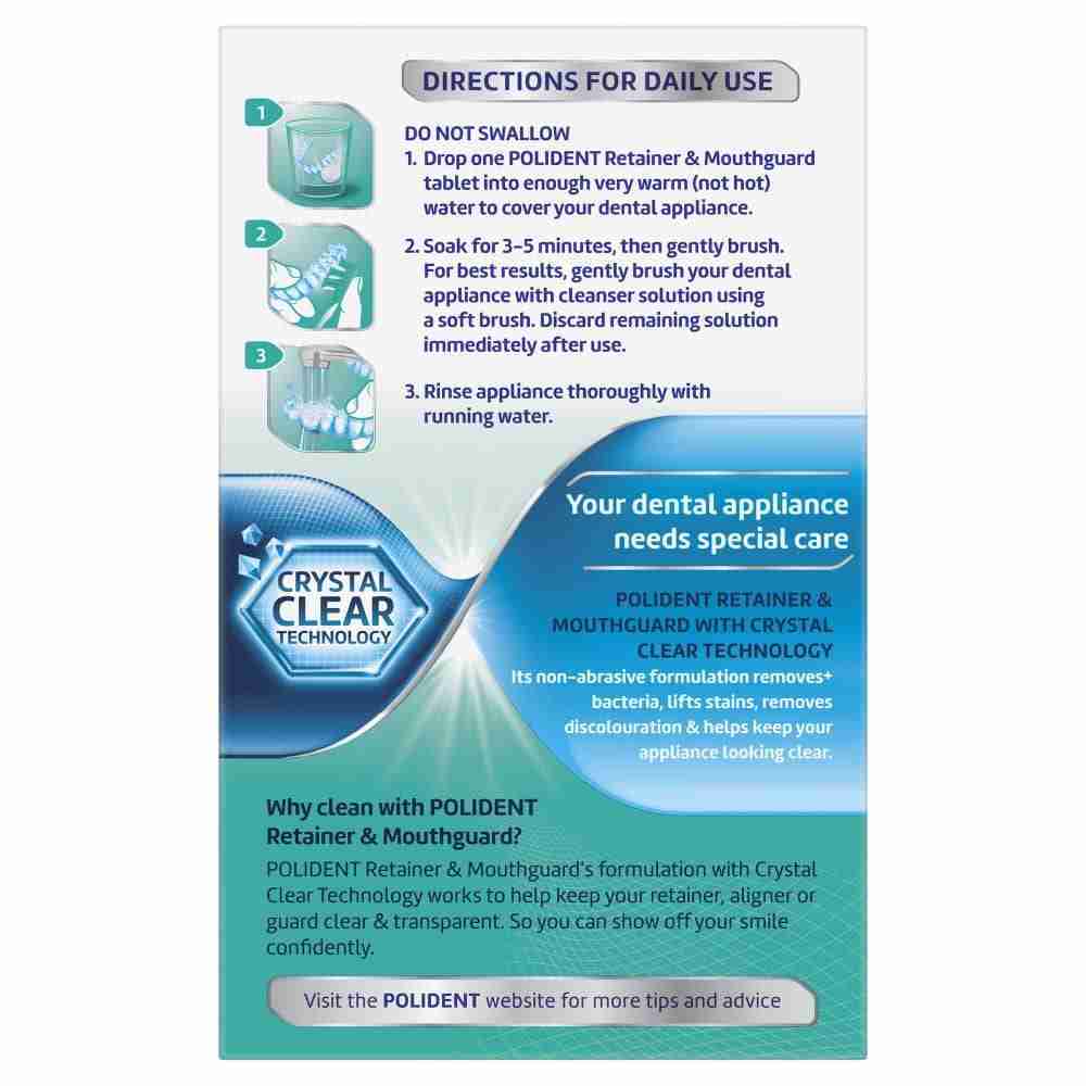 Polident Retainer & Mouthguard Daily Cleanser 108 Tablets - Image 3