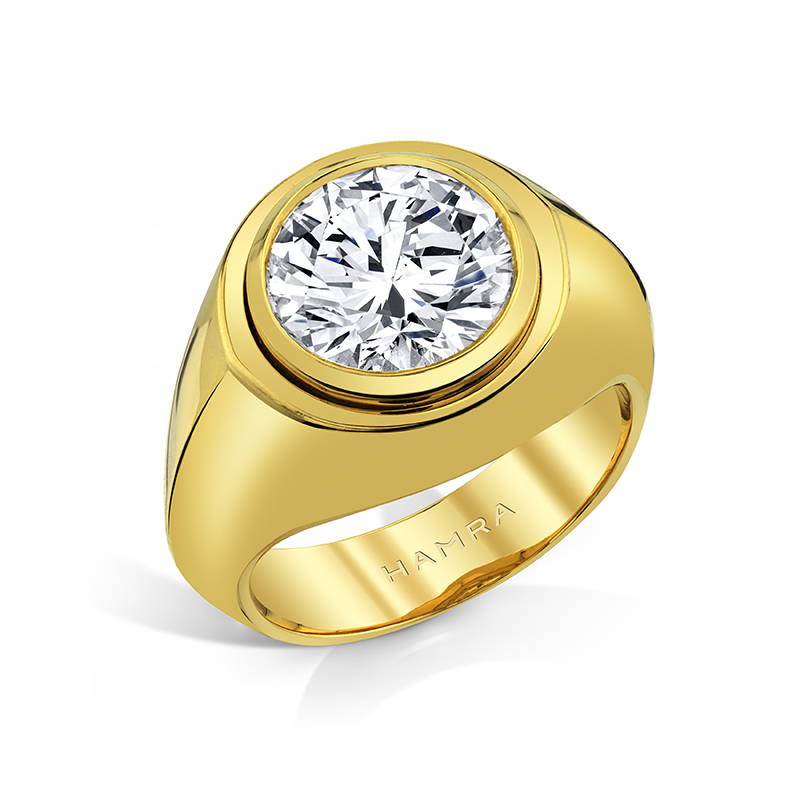 yellow gold diamond ring