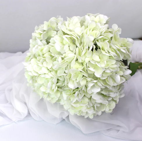 White Real Touch Hydrangea - Realistic Artificial Flowers