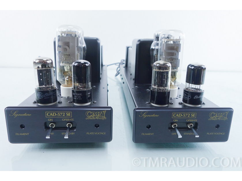 Cary CAD-572 SE Signature Mono Tube Power Amplifier Pair (9569 )