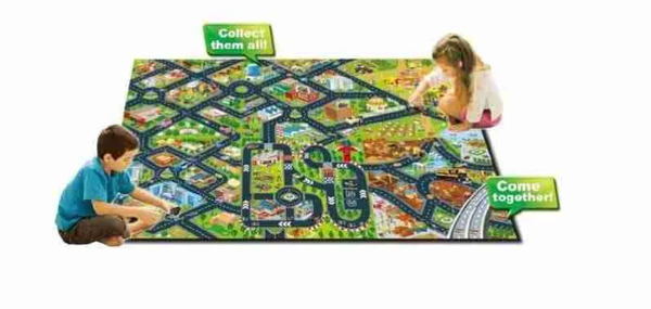 Playmat With Cars & Accessories 80X70Cm (Random Column and Designs will be sent) - Image 2