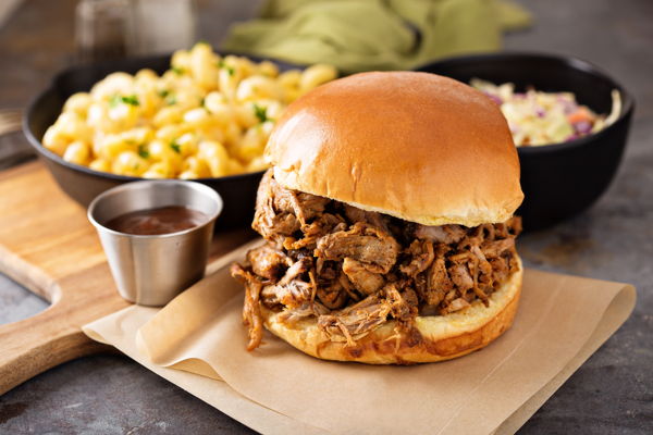 Photo of *NEW* Loaded Pulled Pork Sammies with Mac and Cheese