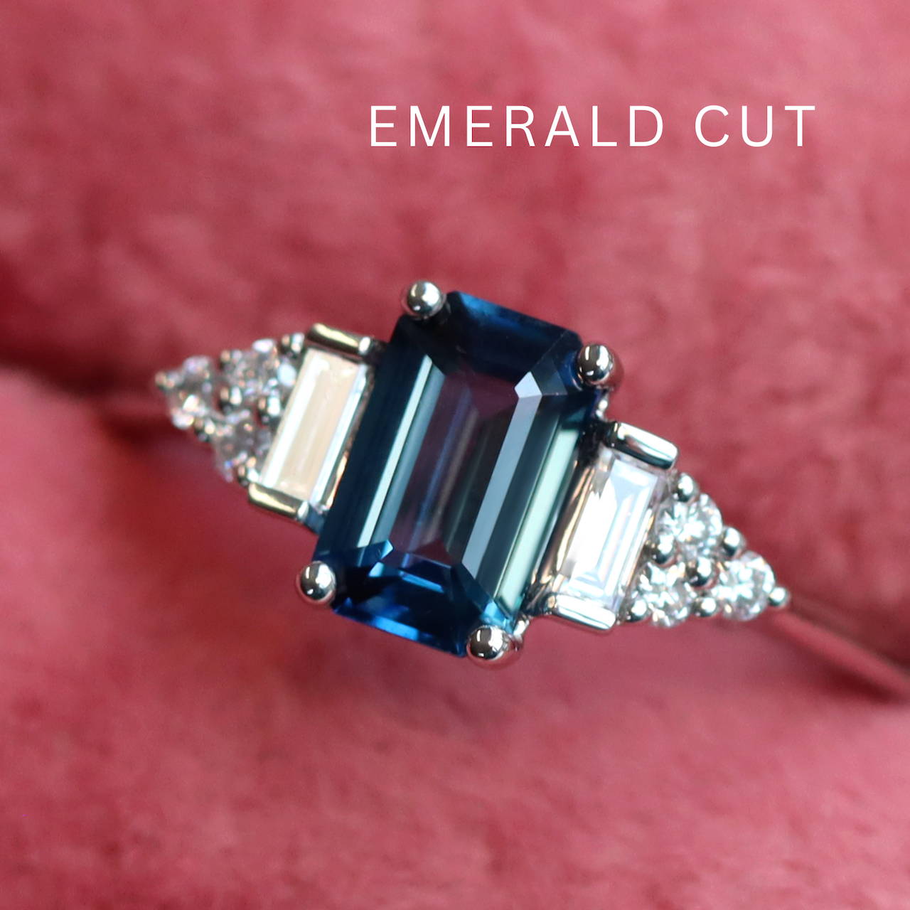 Emerald cut engagement rings