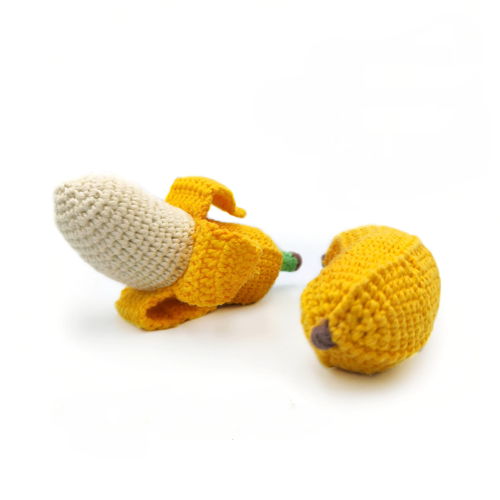 BABY BANANA crochet pattern PDF - Crochet Food Pattern No Sew Crochet Play Food Pattern Montessori Toy Fruit Pattern Amigurumi Crochet Food