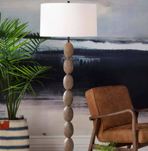 Lighting Made with Natural Materials Column