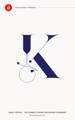 Uppercase K. Segol Typeface the ultimate font for fashion typography and fonts by Moshik Nadav