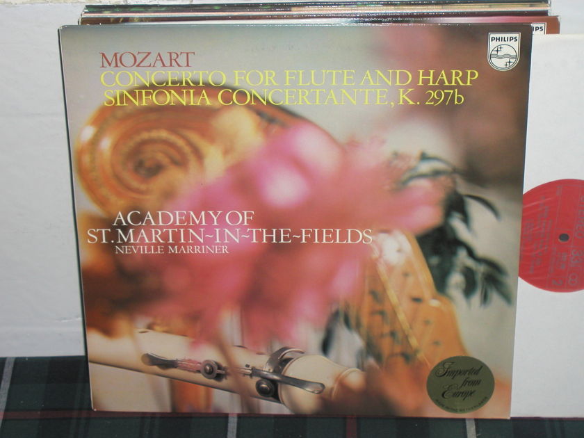 Marriner/AoStMitf - Mozart Cto for Flute Philips import pressing 6500 380