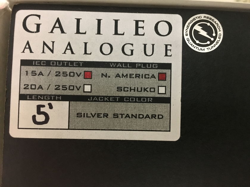 Synergistic Research Galileo LE, Analog  5ft, 15amp