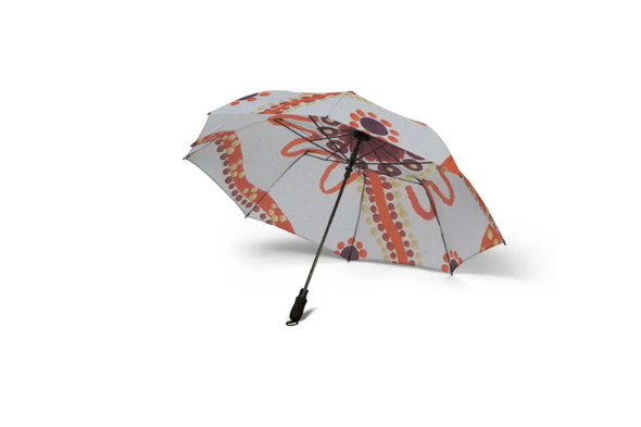 Vibrant Boho Floral Umbrella, Lightweight Travel Accessory