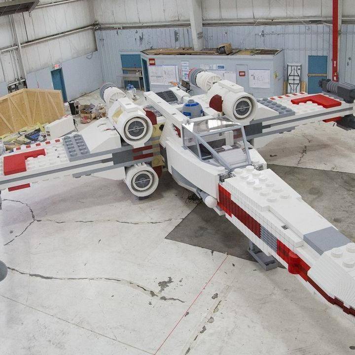 Life-sized X-Wing fighter