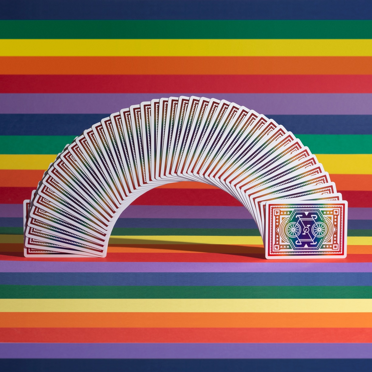 Rainbow Wheel Playing Cards In Honor Of Pride