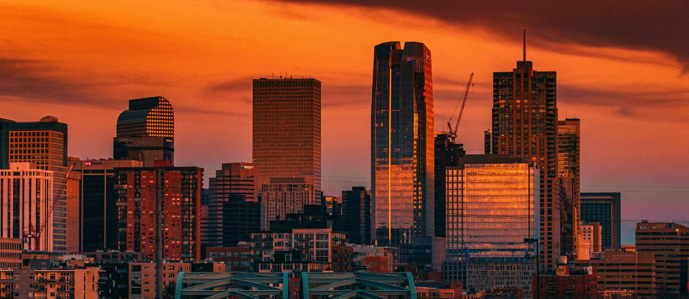 Denver Skyline at dusk