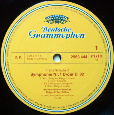 DG / BOHM-BPO, - Schubert The Complete 8 Symphonies, NM...