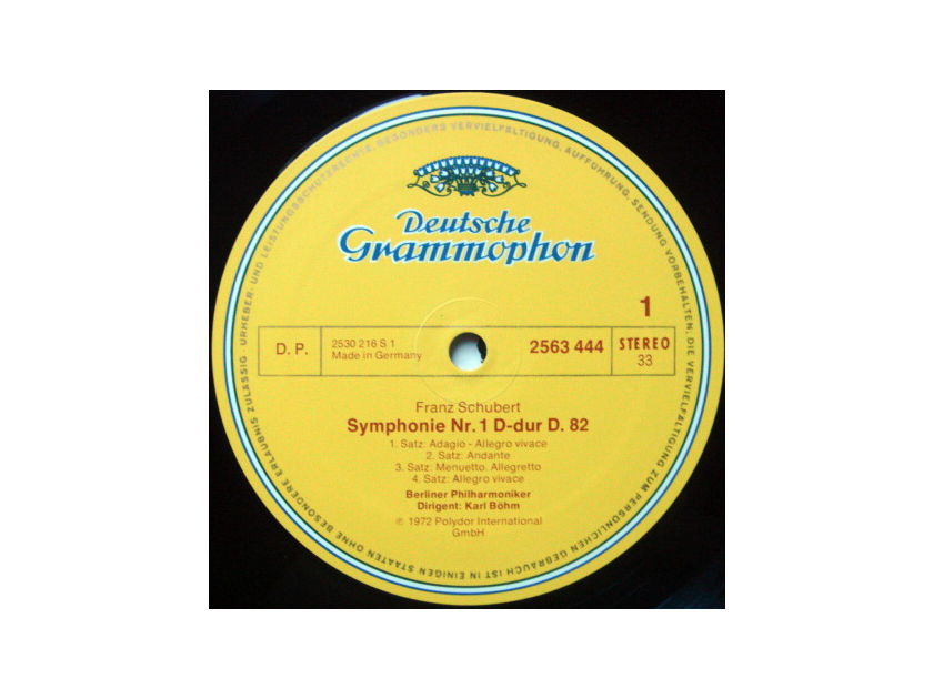 DG / BOHM-BPO, - Schubert The Complete 8 Symphonies, NM, 5LP Box Set!
