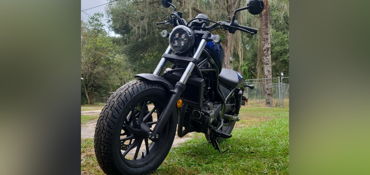 2021 HONDA REBEL 300 ABS motorcycle for rent near Leesburg, FL