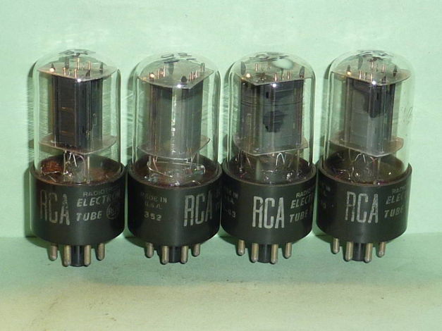 RCA 6SN7GT ECC33 6SN7 Tubes, Matched Quad, NOS Testing,...