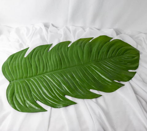 Monstera Table Runner - Realistic Artificial Flowers and Greenery - Image 3