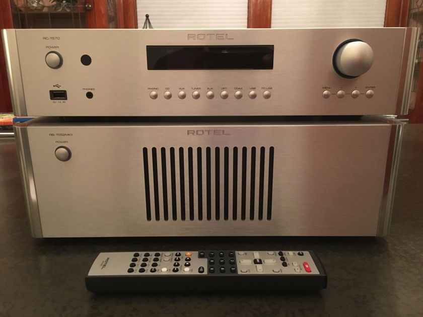 Rotel RB-1552 MK II Power Amp and RC-1570 Pre Amp w/ extras ***Reduced***