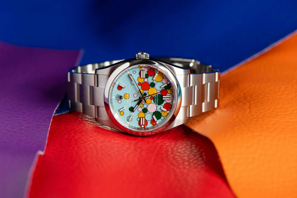 Introducing the Rolex Oyster Perpetual Celebration Dial: A Splash of Color in Timekeeping | Chrono 10:10