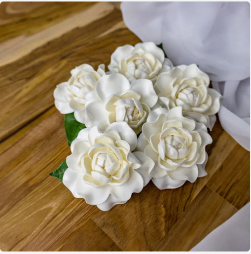 Closed Gardenia (6 Pack) - Realistic Artificial Flowers - Image 3