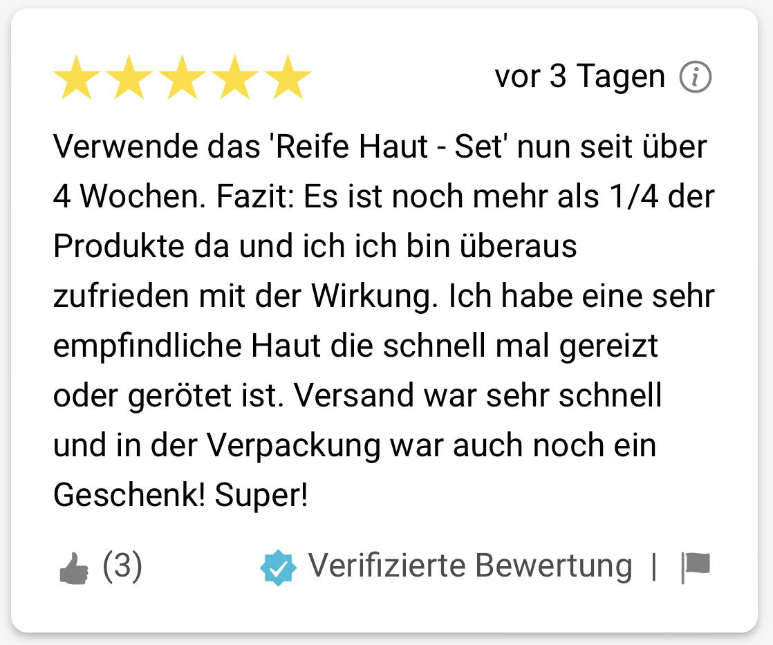 Bewertung 1 Unverfaelscht Naturkosmetik