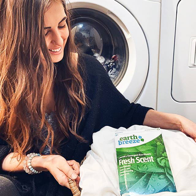 Earth Breeze Laundry Detergent Liquidless 30 Sheets, 60 Loads Fragrance  Free