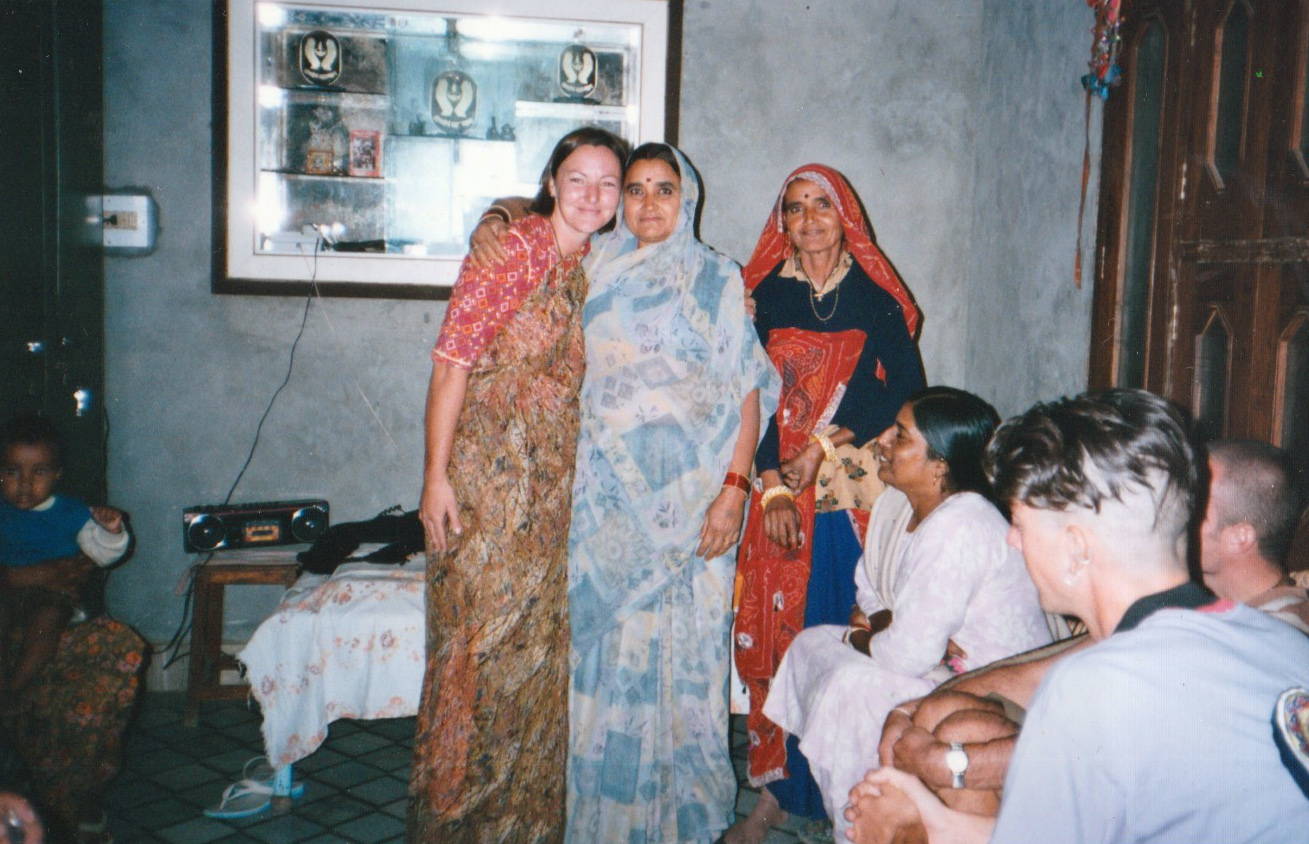 sam in Hanumangarh India with new friends