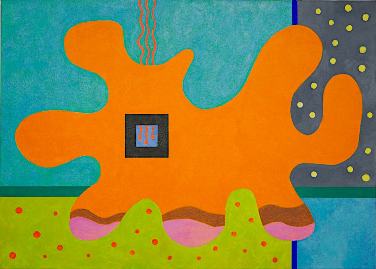 Art is a joke - abstract painting with augmented reality by Kalwalt