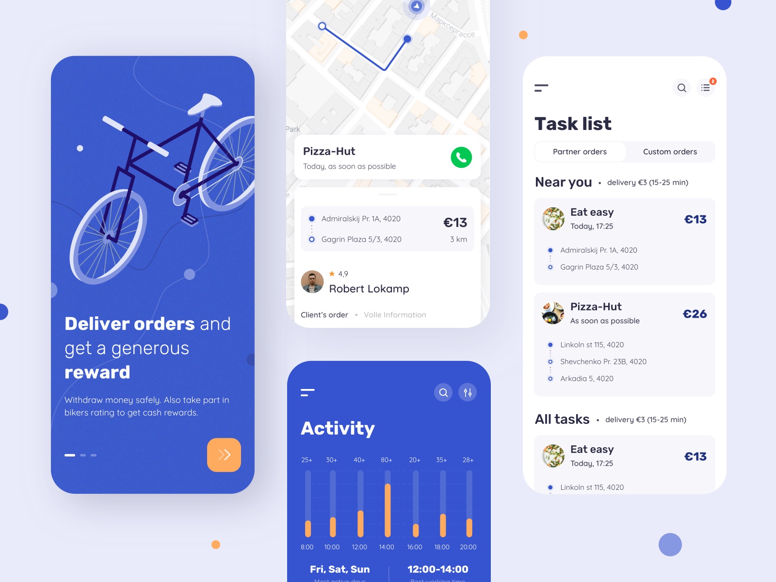 Mobile app for riders