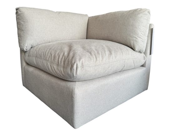 Fluffy Modular 3 Piece + Ottoman - Image 2