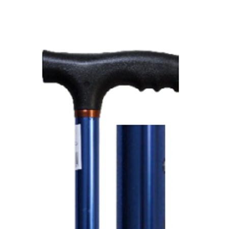 Canne de marche réglable - Aluminium bleu