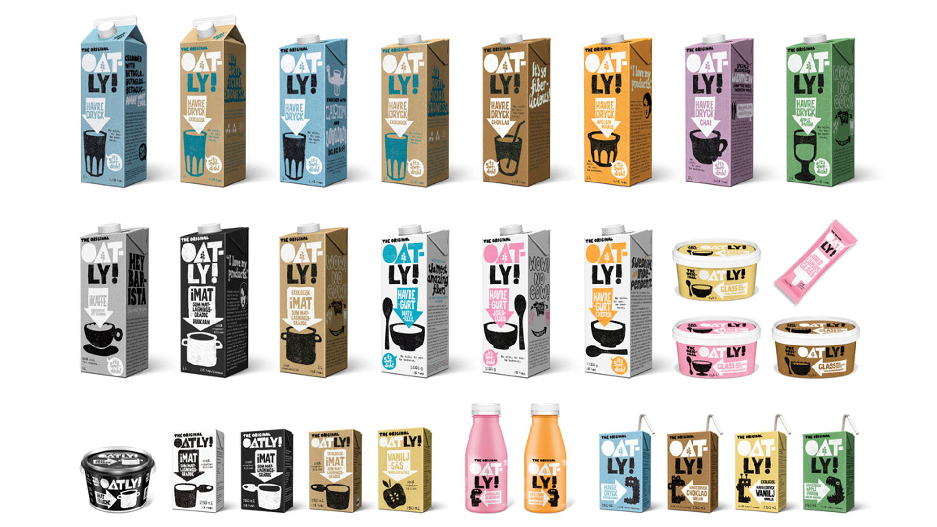 Oatly  Dieline - Design, Branding & Packaging Inspiration