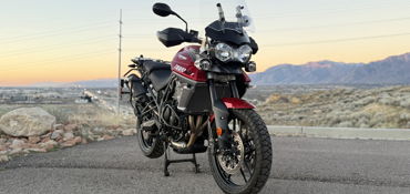 2017 TRIUMPH TIGER 800 XRT motorcycle for rent near Draper, UT