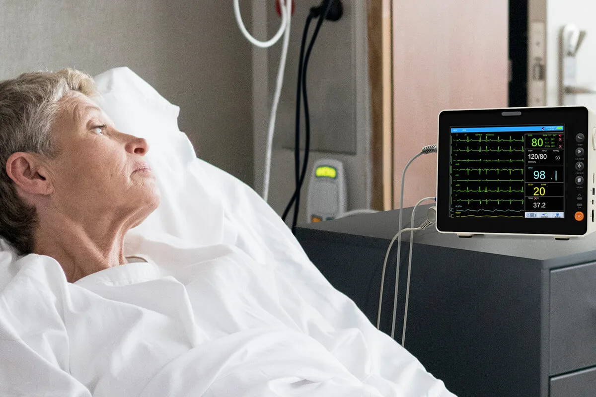 Moniteur patient de signes vitaux de 8 pouces