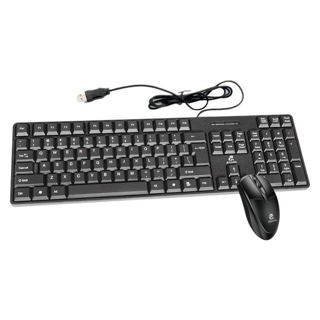 سيت كيبورد وماوس سلكي من جي كانغ (JEQANG JK-1905 Wired Set)