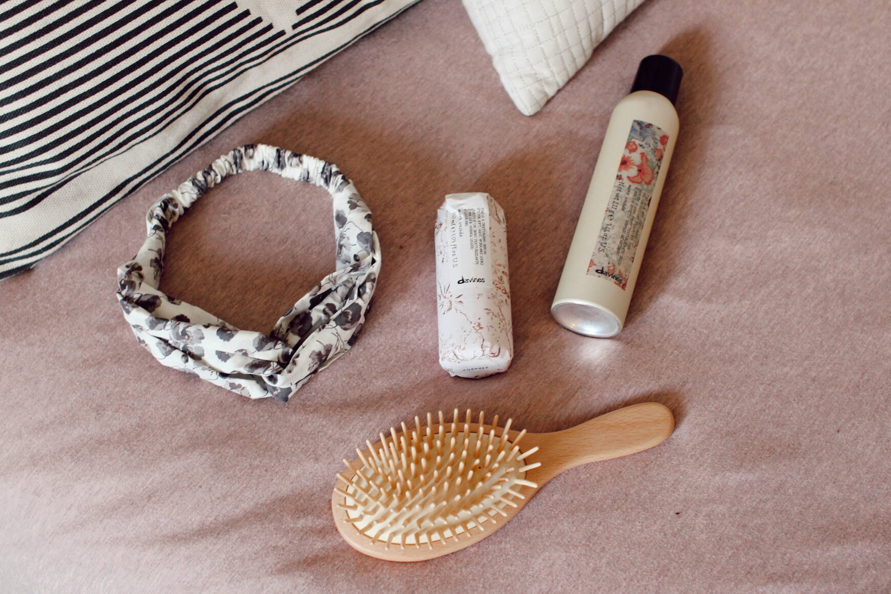 Davines headband and styling products