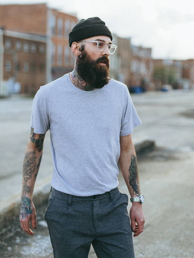 Hipster With Beard, Man Made