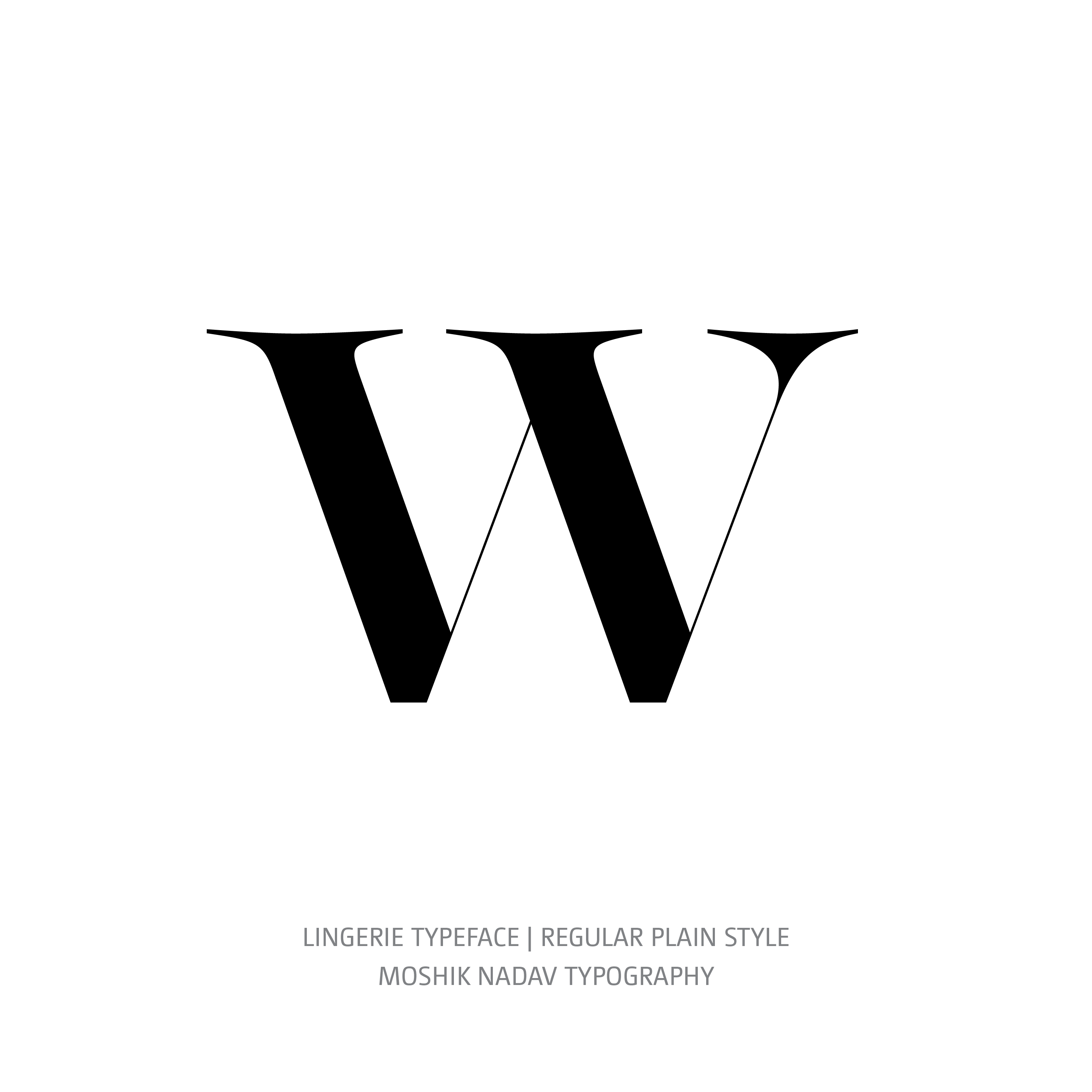 Lingerie Typeface Regular Plain w