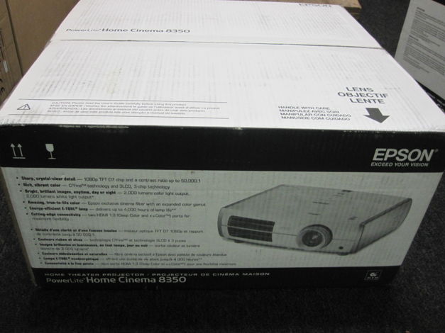 Epson cinema 8350 hd1080p projector Brand New