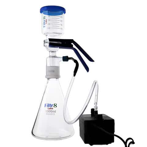 Filtr8 Vacuum Lab Filtration Pump Pro and Flask