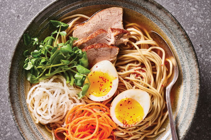 Pork and Miso Ramen Soup