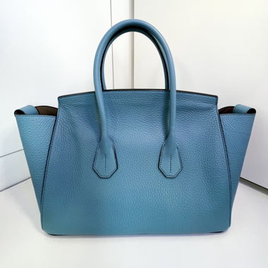 Bally Kelly Deep Blue Tote Handbag