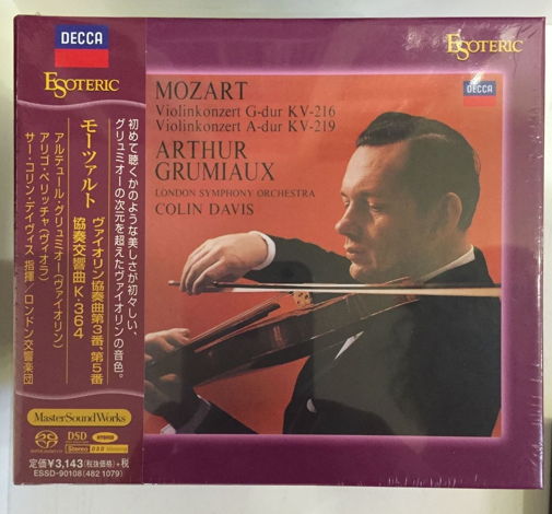 Esoteric SACD - Mozart Violin concerto by Grumiaux, bra...