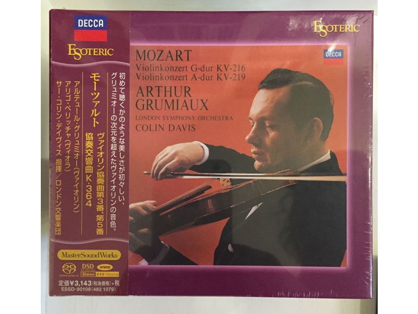 Esoteric SACD - Mozart Violin concerto by Grumiaux, brand new